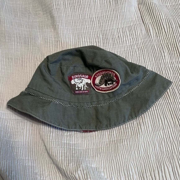 Koala kids. Dinosaur bucket hat reversible to plaid with‎ dinosaur 36/48 months - Picture 1 of 5